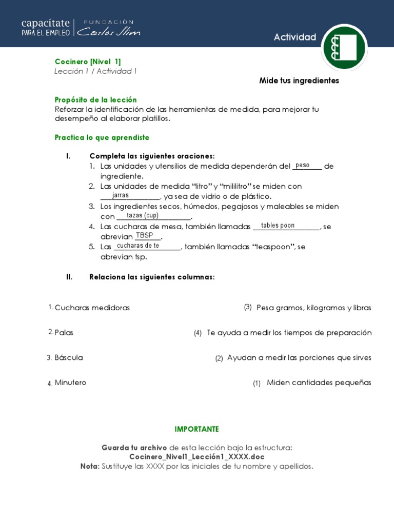 CUCHARA MEDIDORAS:Generalmente se utilizan para medir pequeñas cantidades  de ingredientes sólido…