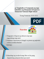 Mga Tungkulin at Gampanin NG Mga Stakeholders NG