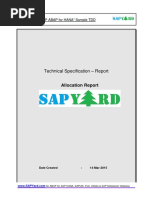 SAP ABAP For HANA Sample Technical Specification PDF