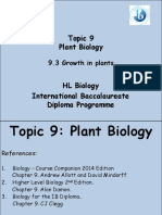 Topic 9 Plant Biology: 9.3 Growth in Plants