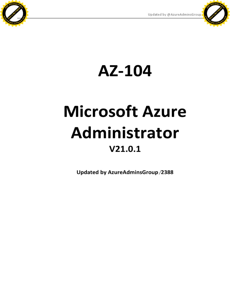 AZ-104 - Addtional With Correct Answer PDF | PDF | Domain Name System ...