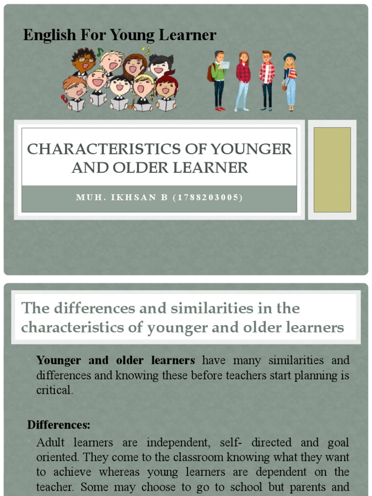 Characteristics of Younger and Older Learners | PDF | Learning Styles ...
