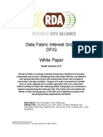 Data Fabric Interest Group Dfig White Paper: Draft Version 0.5