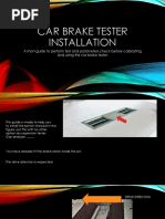 Car Brake Tester Installation PDF