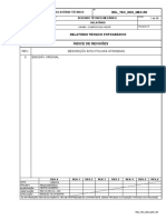 Relatório técnico de desenhos mecânicos