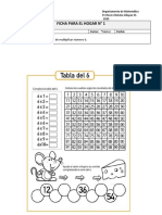 Tabla Del 6 para 4° y 5°