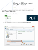 How To Convert Excel To CSV and Export Excel Files To CSV UTF