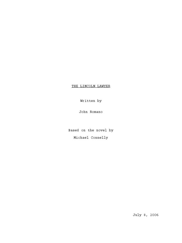 The Lincoln Lawyer 2011 PDF Public Law Violence