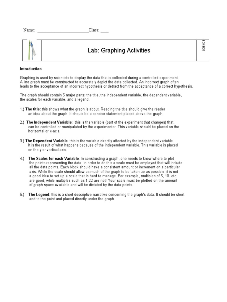 Lab Graphing Activities | PDF | Chart | Glucose