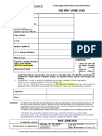 Cie May June 2020: Cambridge International Examinations