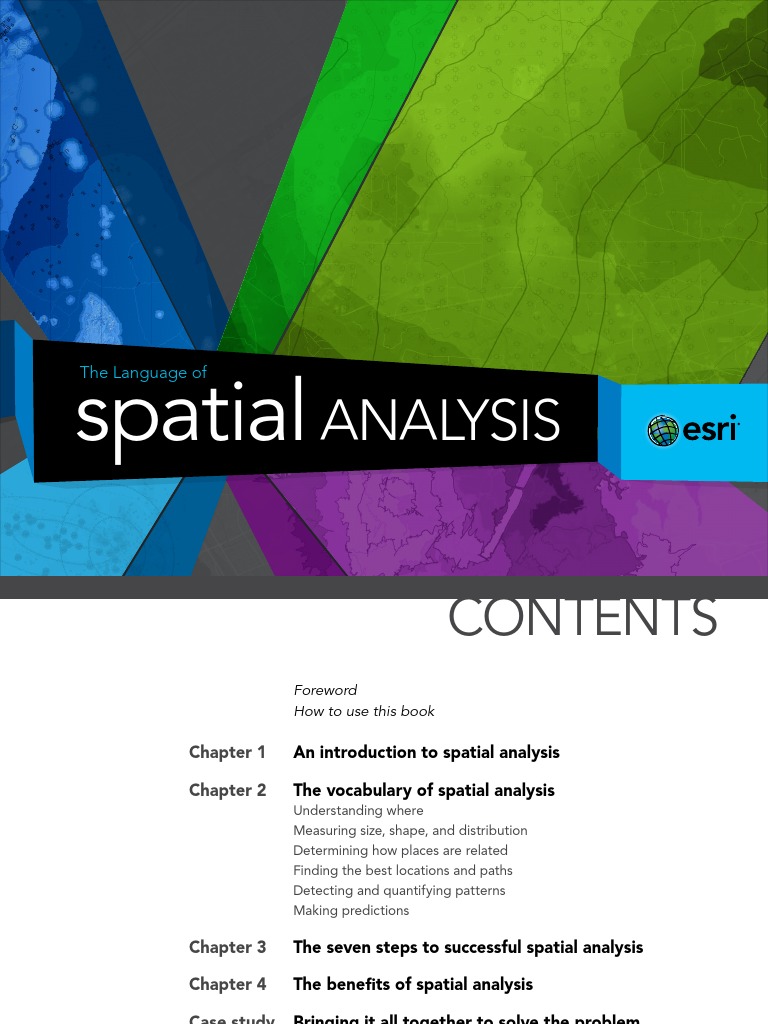 The Language of Spatial Analysis PDF | PDF | Spatial Analysis | Outlier