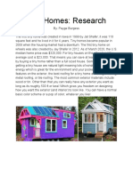 Tiny Homes Research