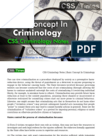 CSS Criminology Notes _ Basic Concept In Criminology