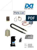 Data Aire Parts List