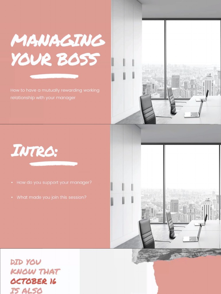 Managing Your Boss PDF | PDF