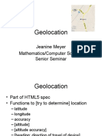 Geolocation: Jeanine Meyer Mathematics/Computer Science Senior Seminar