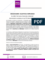 Denuncia Publica - Liberan A Feminicidas - Version Final Que Fue A Autoridades