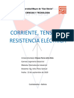 Corriente, Tension y Resistencia Electrica