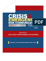 Crisis and Emergency Risk Communication Toolkit July 2011