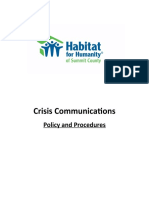 HFHSC Crisis Communication Plan