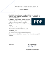 TEME LIMBA LATINĂ TP I Sem II PDF