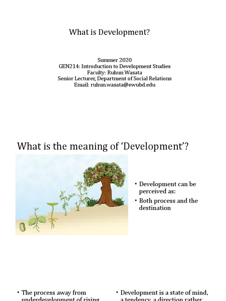 Understanding Development Studies Concepts | PDF | Economic Development ...