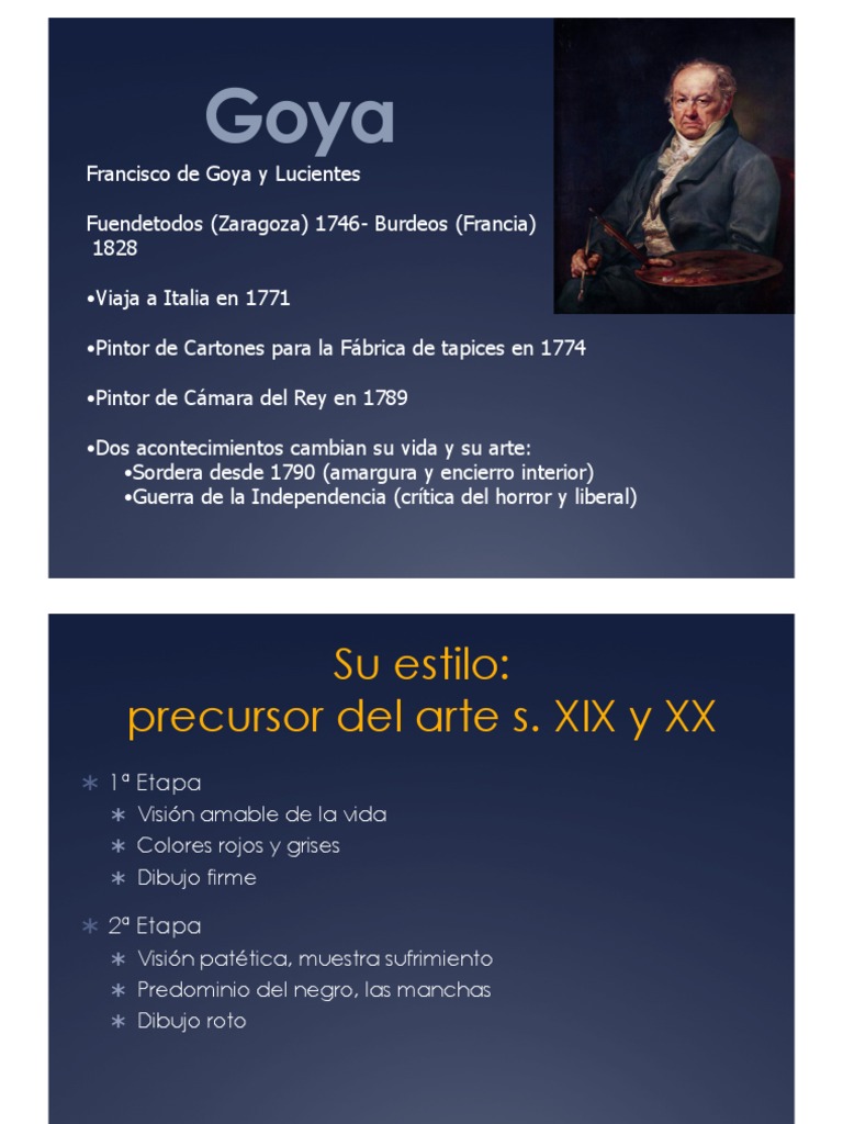 Goya PDF | PDF | Francisco Goya | Artes plásticas