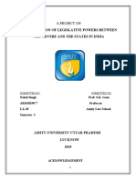 Assignment of Centre-State Relations