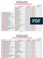 EMBA Admissions - 2020 Interveiw List