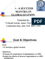 HRD - A Success Mantra in Globalization