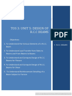 TOS 3 Unit 5 Design of R.C.C. Beams L.S. For Flexure and Shear