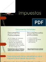 Impuestos en Documentos Protocolares