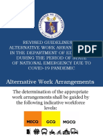 Revised DepEd guidelines on alternative work arrangements