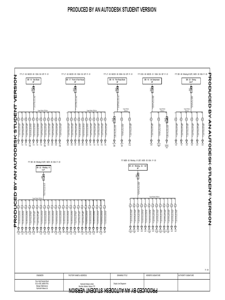 Electrical Single Line Diagram | PDF