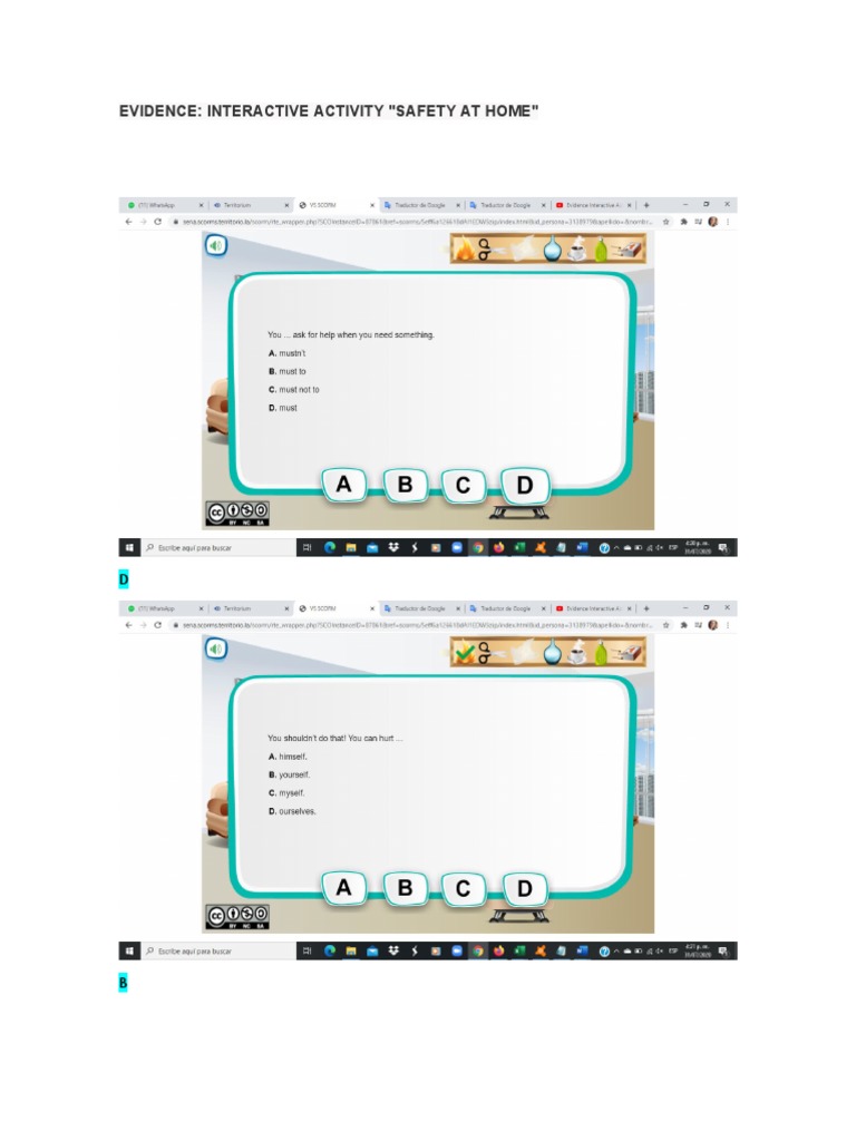 Evidence - Interactive Activity Safety at Home | PDF