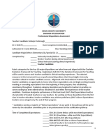 Professional Dispositions Assessment 5
