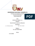 Análisis de Los Capitulos. 1 Economia Escolar