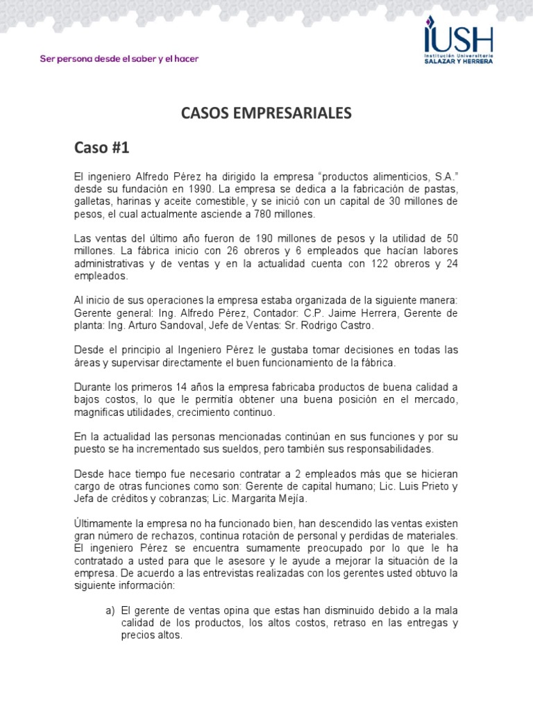 Caso #1 | PDF | Toma de decisiones | Marketing