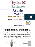 الحركة الدائرية(circular motion)