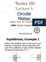 الحركة الدائرية (circular motion)