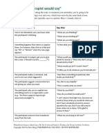 Usability Testing - Things A Therapist Would Say PDF