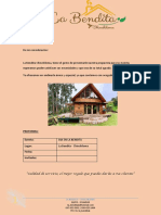 PROFORMA BENDITA - Sin Hospedaje Con Menu PDF
