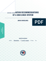 Configuration Recommendations of A Gnu/Linux System: Anssi Guidelines