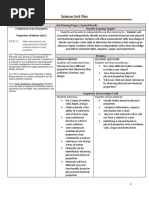 Science Unit Plan: Properties of Matter Unit 2