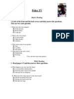 Police TV: 1-Look at The Front and The Back Covers and Then Answer The Questions. Tick One Box Each Question