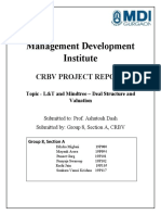 Management Development Institute: CRBV Project Report