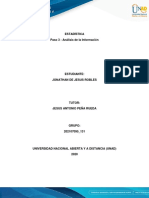 Estadistica - PASO 3 ANALISIS DE LA INFORMACION