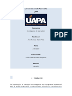 Actividad I de Investigacion de Mercados