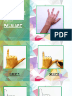 English Classs 3 Art - Palm Activity On Past Tense