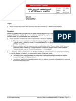 Motor Current Measurement of A PWM Power Amplifier